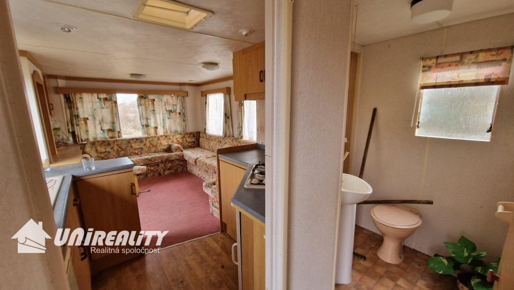 HORNÉ DRŽKOVCE  – MOBILNÝ DOM s pozemkom pri potoku 790 m2