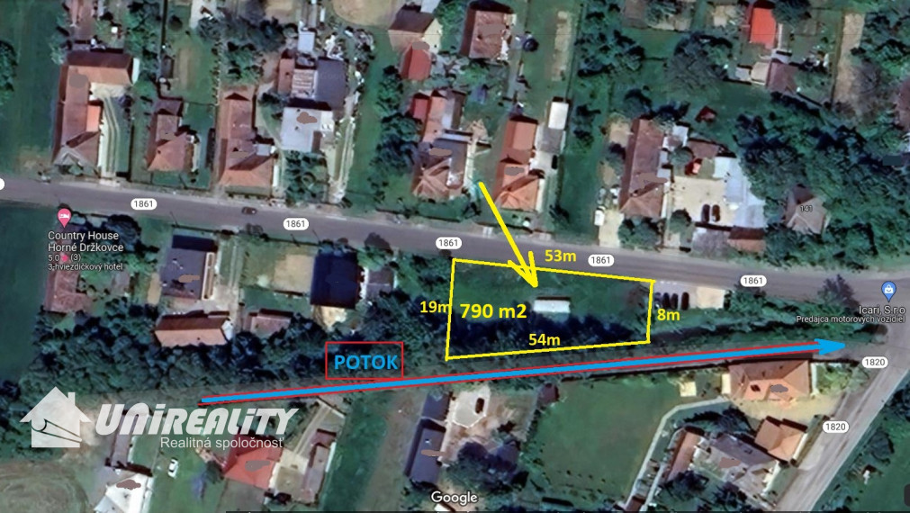 HORNÉ DRŽKOVCE  – MOBILNÝ DOM s pozemkom pri potoku 790 m2