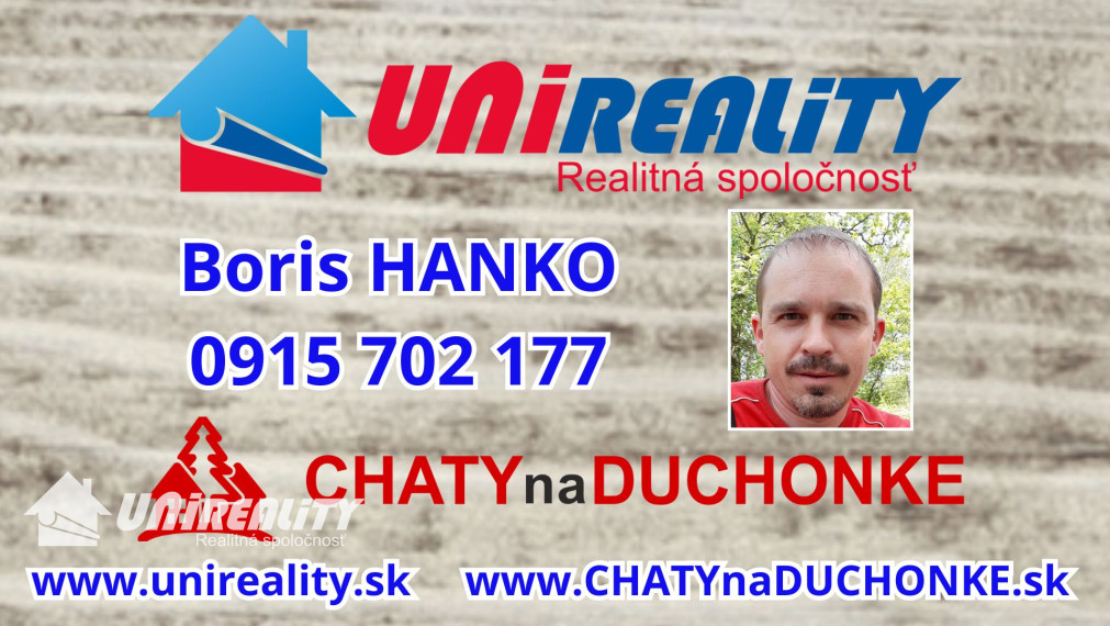 DUCHONKA – pohodová CHATA s terasou