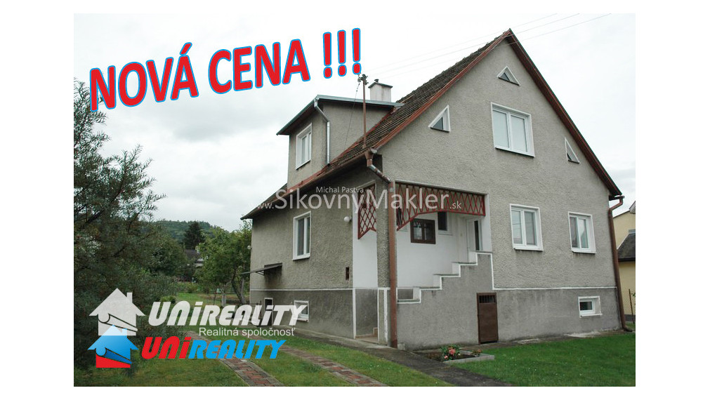 PREDANÉ!!! VEĽKÁ ČAUSA - čiastočne zrekonštruovaný rodinný dom / 918 m2 / IBA U NÁS !!!