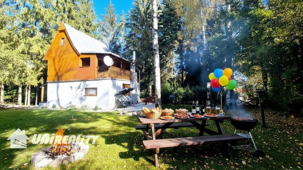 DUCHONKA – príjemná celoročná CHATA v TICHOM prostredí s TERASOU a ústredným kúrením