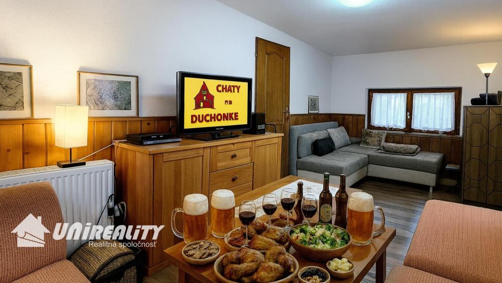 DUCHONKA – príjemná celoročná CHATA v TICHOM prostredí s TERASOU a ústredným kúrením