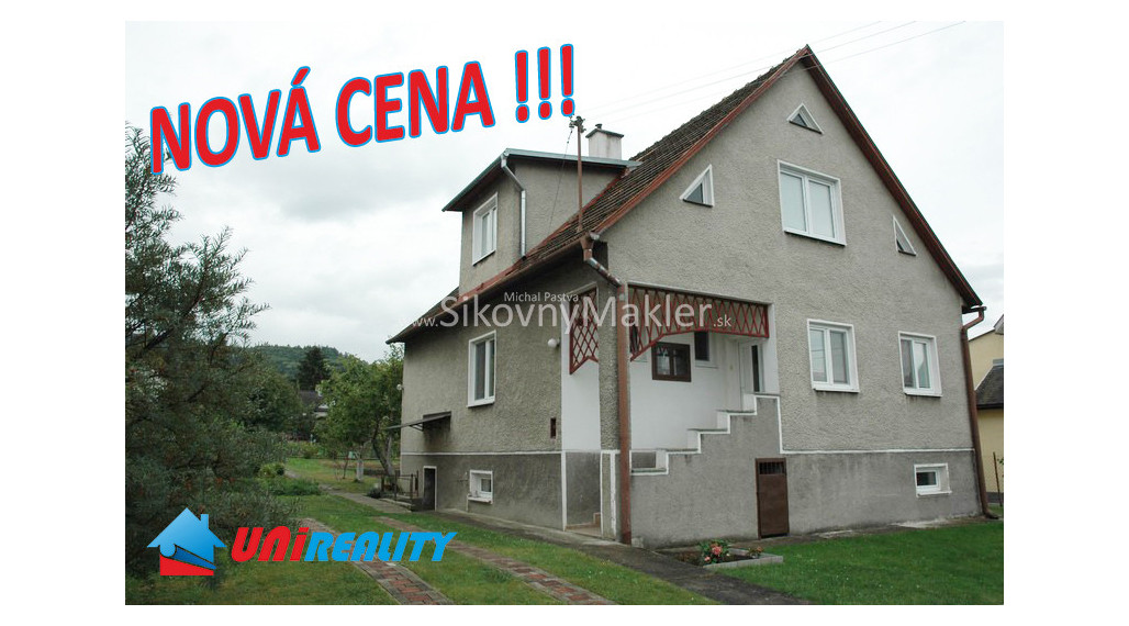REZERVOVANÉ!!! VEĽKÁ ČAUSA - čiastočne zrekonštruovaný rodinný dom / 918 m2 / IBA U NÁS !!!