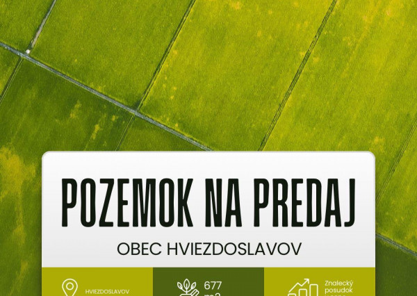 Predaj - Pozemok na výstavbu rodinného domu v zastavanej časti obce Hviezdoslavov